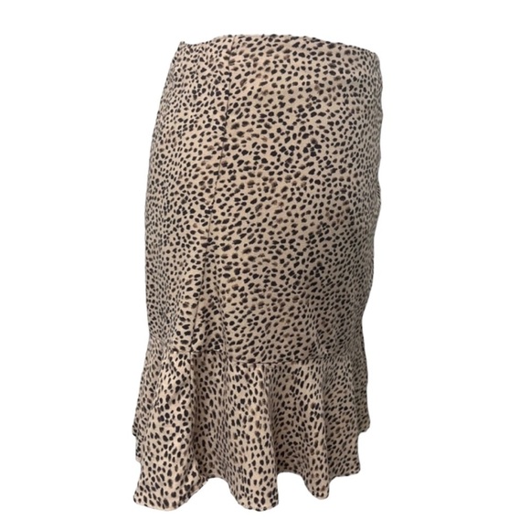 Abercrombie & Fitch Ruched Cheetah Print Skirt - Size Small - Picture 8 of 13